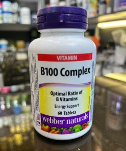 ویتامین B100 کمپلکس وبر نچرالز ۶۰ قرص (Webber Naturals B100 Complex)