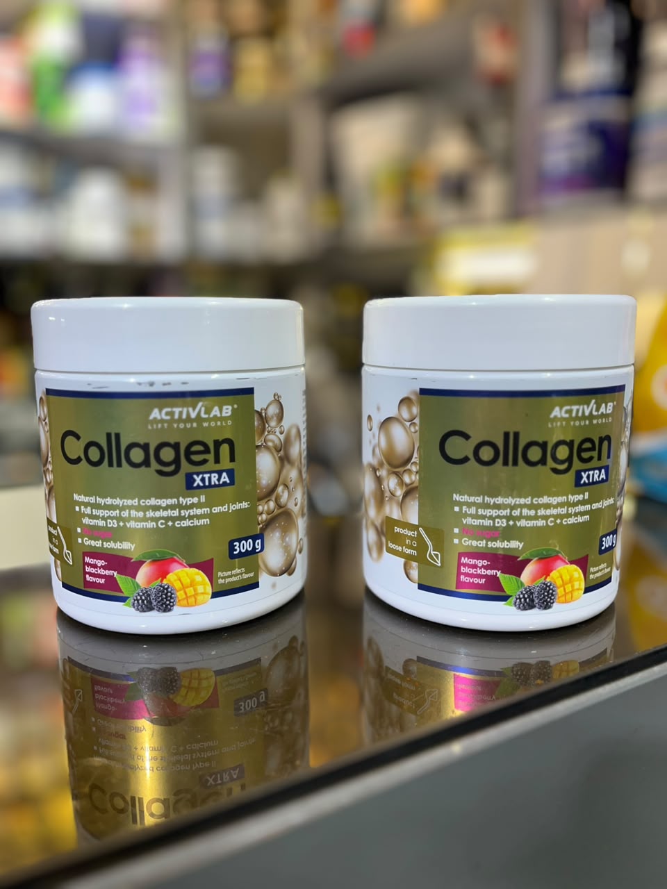 کلاژن اکسترا اکتیو لب ۳۰۰ گرمی طعم انبه-توتسیاه (Activlab Collagen Xtra) را