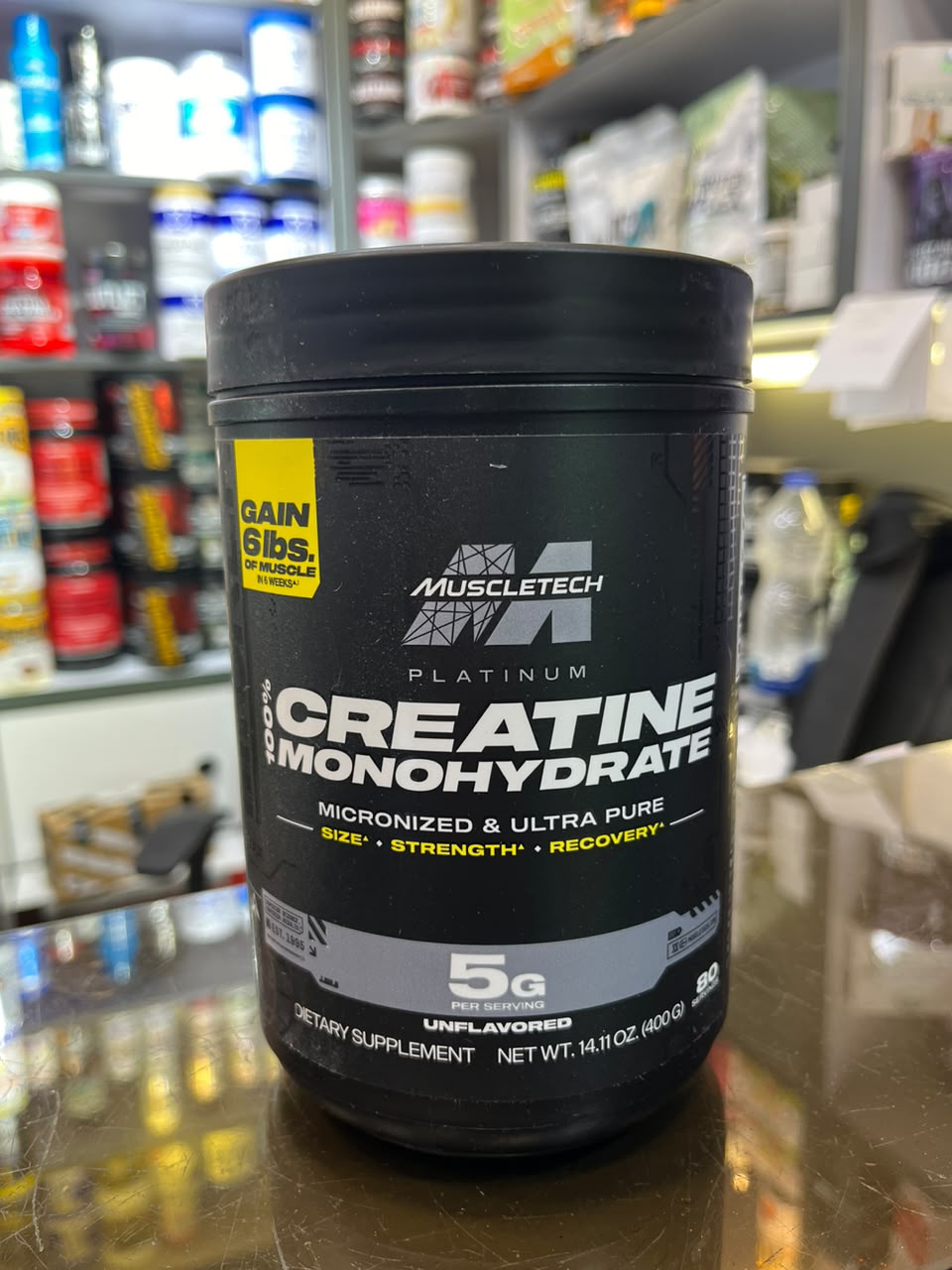 کراتین پلاتینیوم ۴۰۰ گرم ماسل چک کد دار - Creatine MT 100%